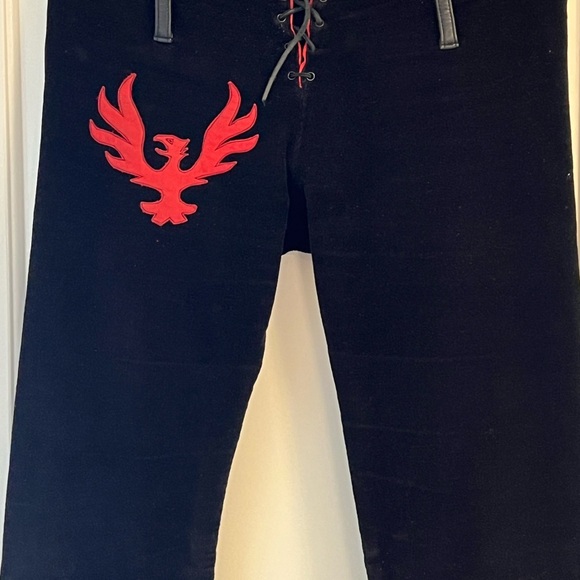 Electric Barbarella 2 piece black corduroy Pant/vest - Picture 11 of 12